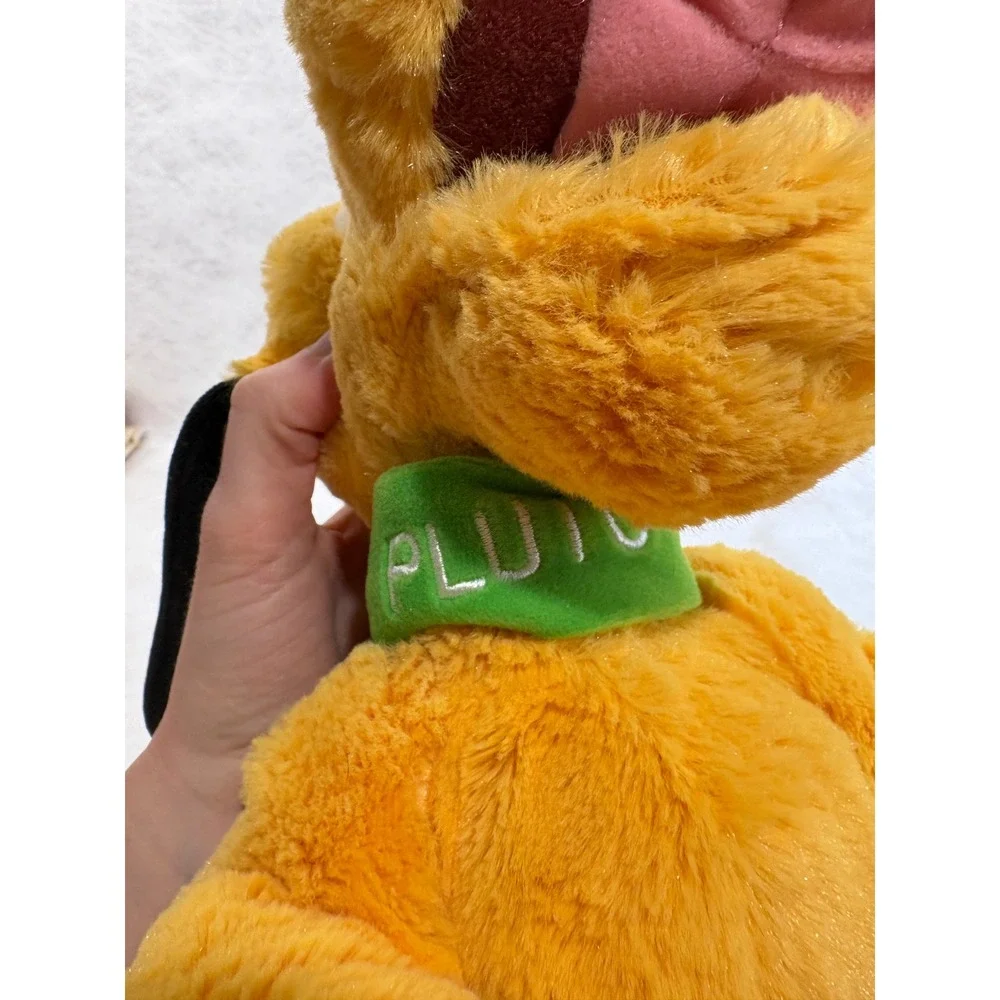 Disney Parks Pluto Plush Dog Stuffed Animal Disneyland Walt Disney World 12 inch